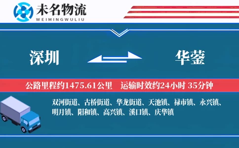 深圳到华蓥物流公司